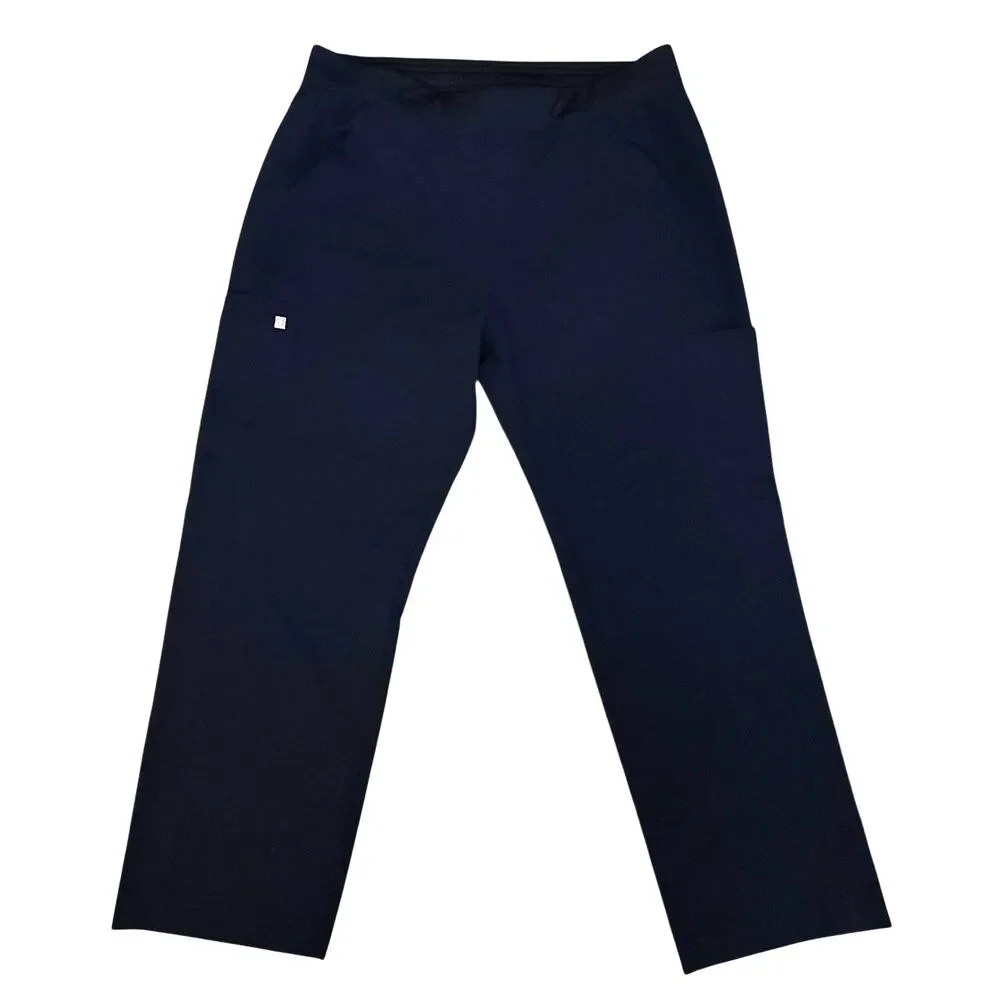 FIGS Men's Axim Navy Blue Cargo Scrub Pants Elastic Waist‎ Size XXL
